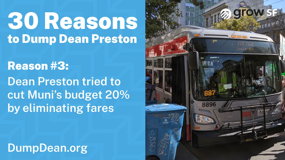 Dean Preston tried to defund muni