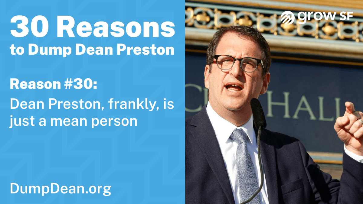 Dean Preston is just a mean person